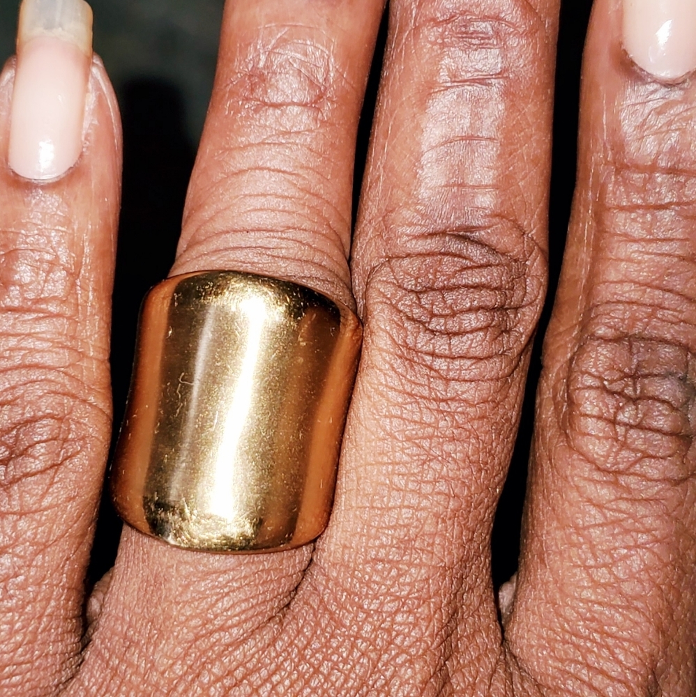 BOLD  Wide Gold Have Band Ring